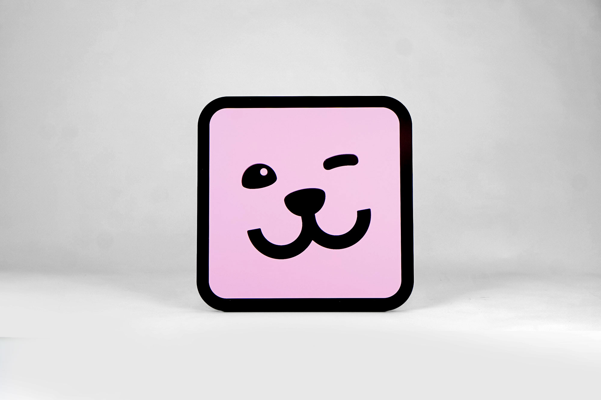 Dimensional pink app icon sign for Pawp, personalized platform to manage your pet’s life and discover curated products and services. Dimensional pink app icon sign for Pawp, personalized platform to manage your pet's life and discover curated products and services.