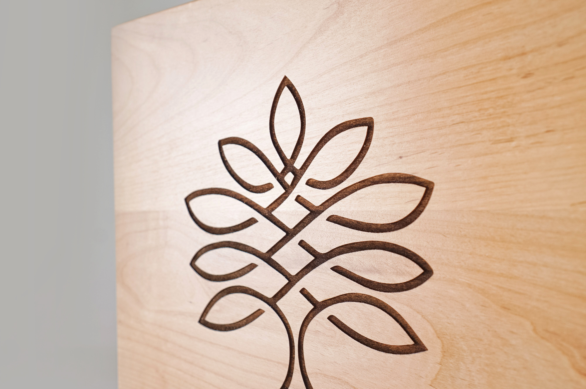 Etched light wood sign for Rosewood Family Advisors, a Palo Alto based company offering a diverse range of family office services. Etched light wood sign for Rosewood Family Advisors, a Palo Alto based company offering a diverse range of family office services.