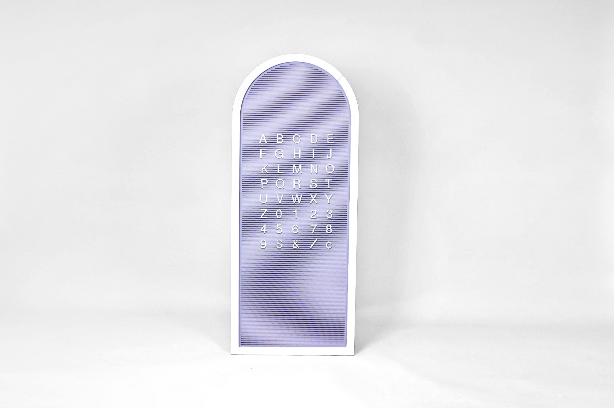 Custom purple changeable letterboard sign for Re:Store, a retail store and community space on Maiden Lane in San Francisco, CA.