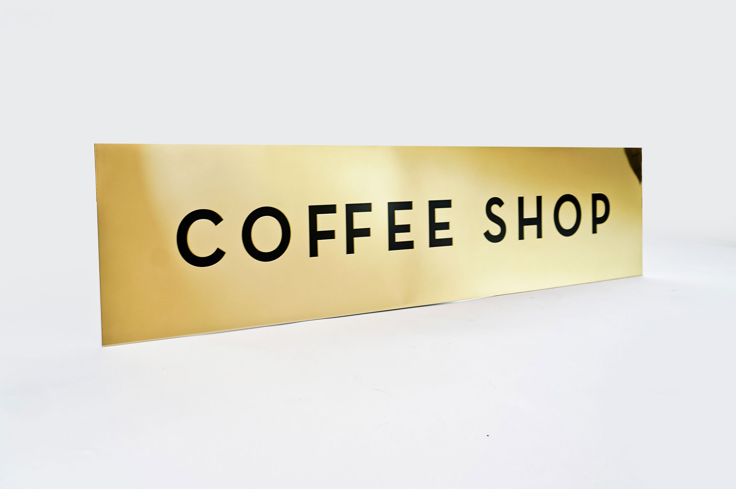 Classic style, solid brass coffee shop sign for Mickey’s Fine Pharmacy, a Beverly Hills landmark. Classic style, solid brass coffee shop sign for Mickey's Fine Pharmacy, a Beverly Hills landmark.