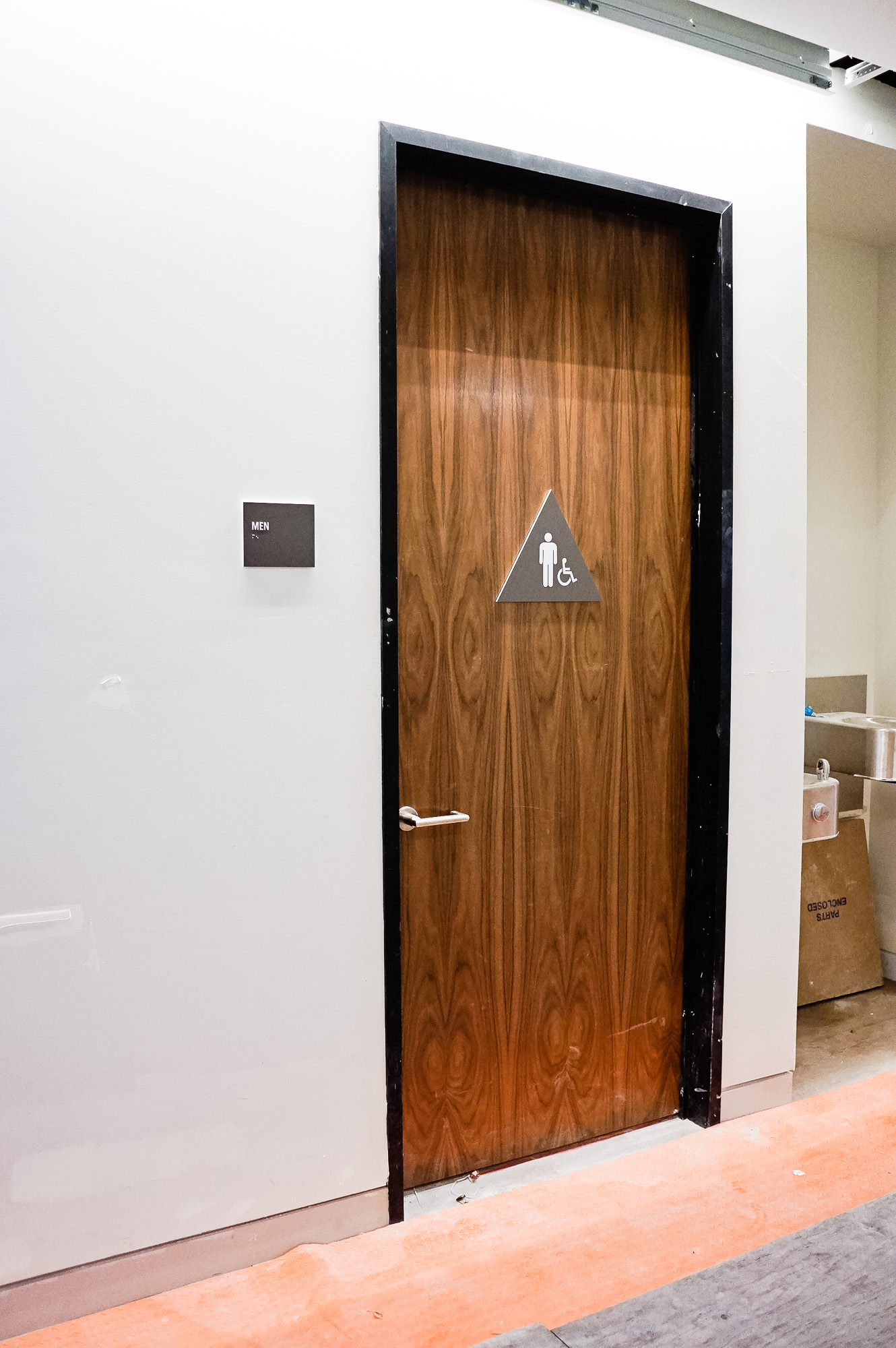 Minimal grey and white CA ADA restroom signs for Baker McKenzie, a multinational law firm. Minimal grey and white CA ADA restroom signs for Baker McKenzie, a multinational law firm.
