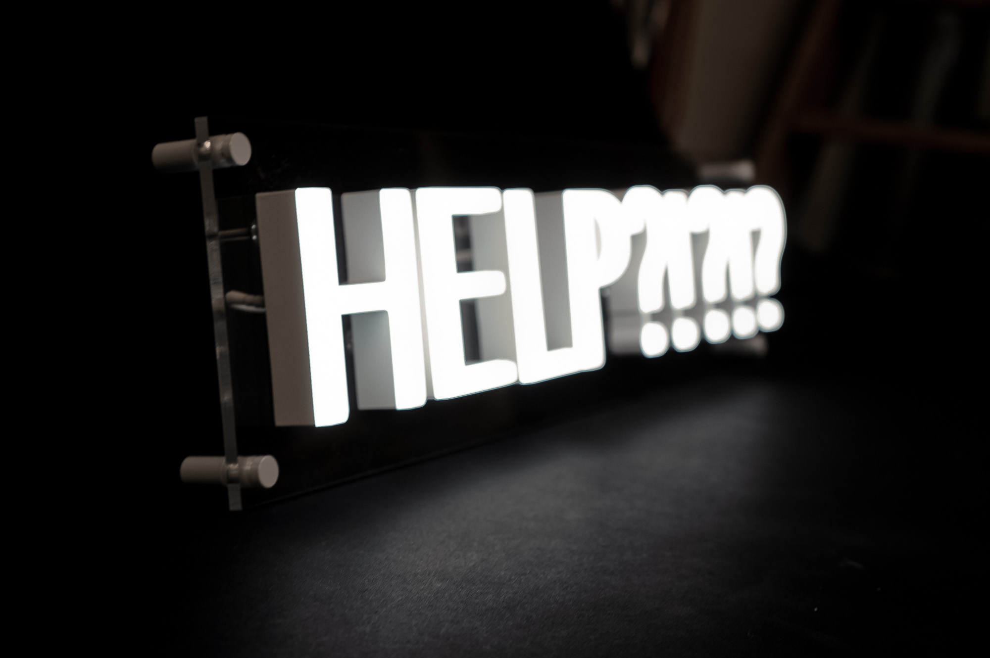 Neon style IT support bar sign for the San Francisco office of Juul, an electronic cigarette company. Neon style IT support bar sign for the San Francisco office of Juul, an electronic cigarette company.