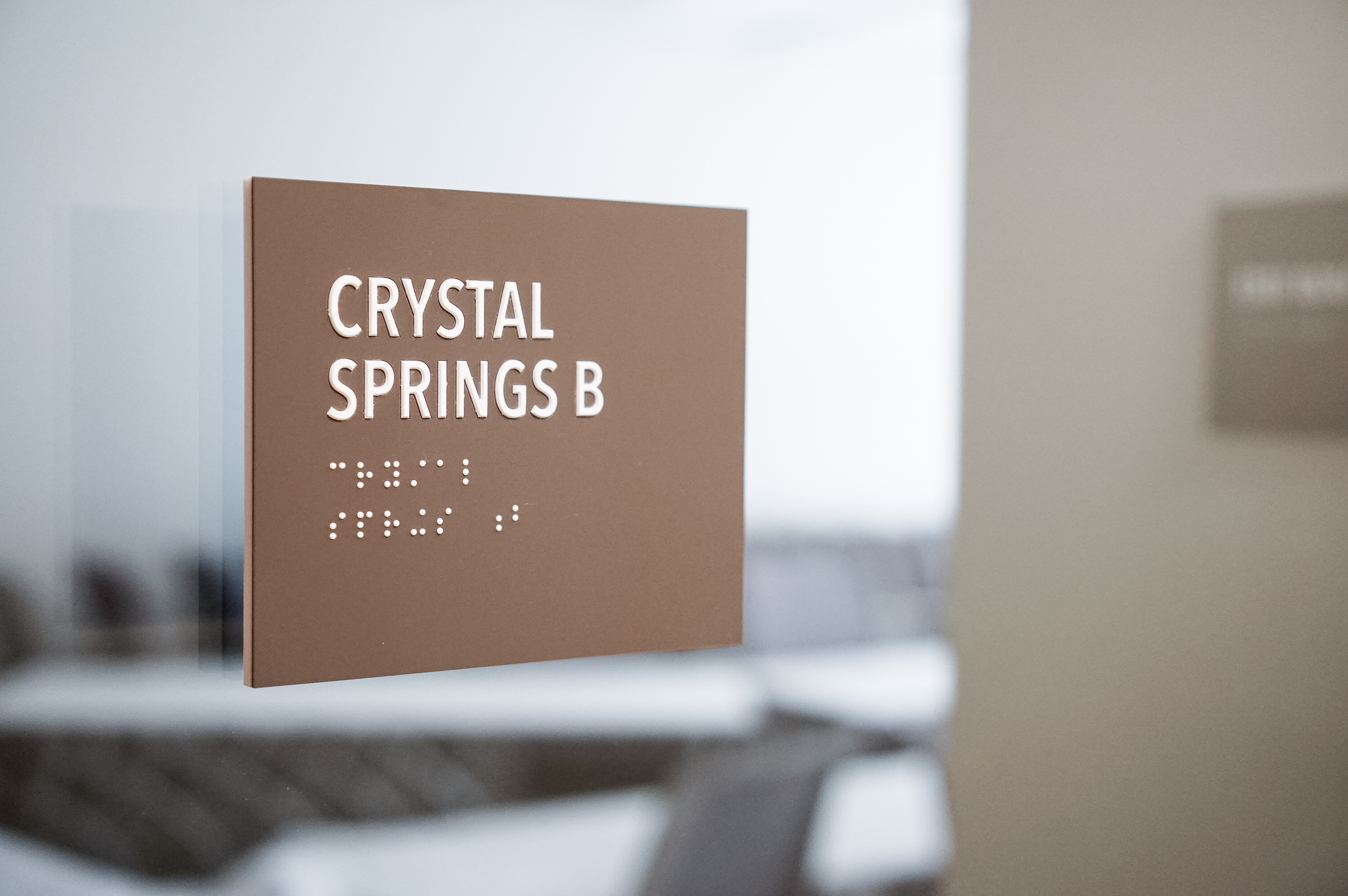Minimal grey office ADA room signs for Baker McKenzie, a multinational law firm. Minimal grey office ADA room signs for Baker McKenzie, a multinational law firm.