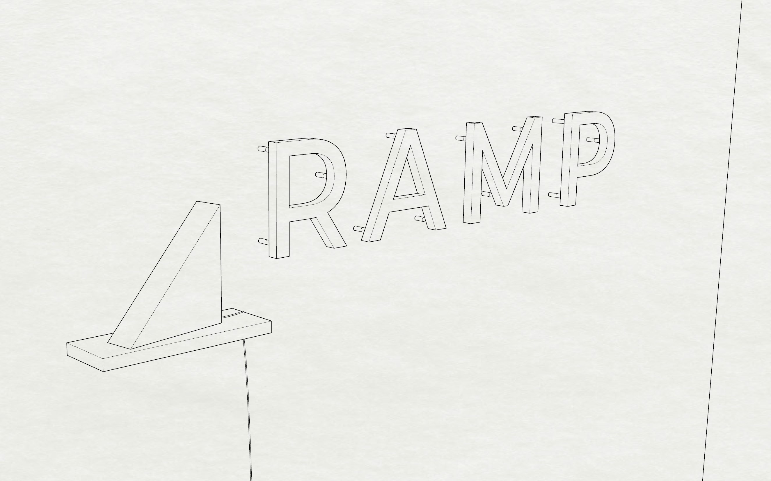 Illuminated, freestanding green triangle and black letters for Ramp, a technology company building the next generation corporate card to save businesses money. Illuminated, freestanding green triangle and black letters for Ramp, a technology company building the next generation corporate card to save businesses money.