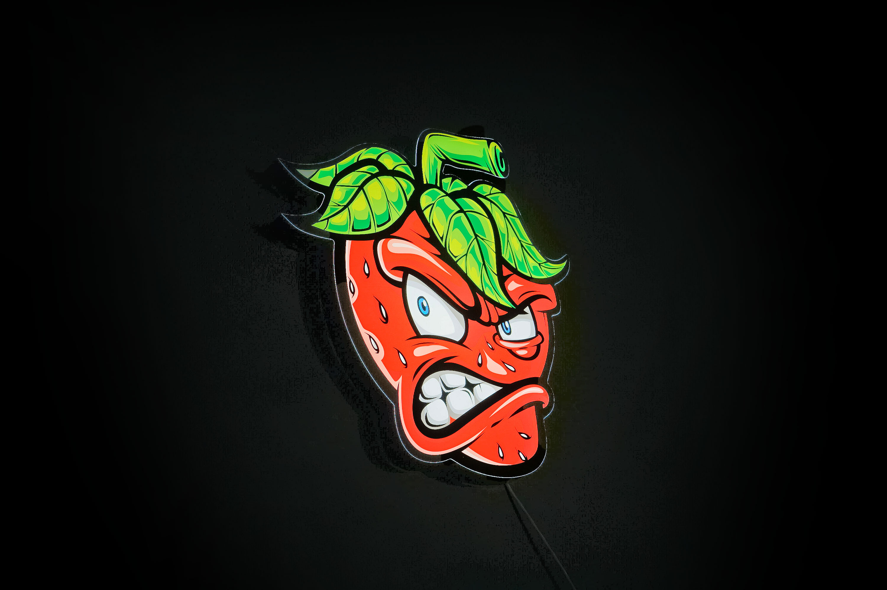 Illuminated, face-lit, full color sign for Sour Strips, a sour candy company founded by YouTube influencer Maxx Chewning. Illuminated, face-lit, full color sign for Sour Strips, a sour candy company founded by YouTube influencer Maxx Chewning.