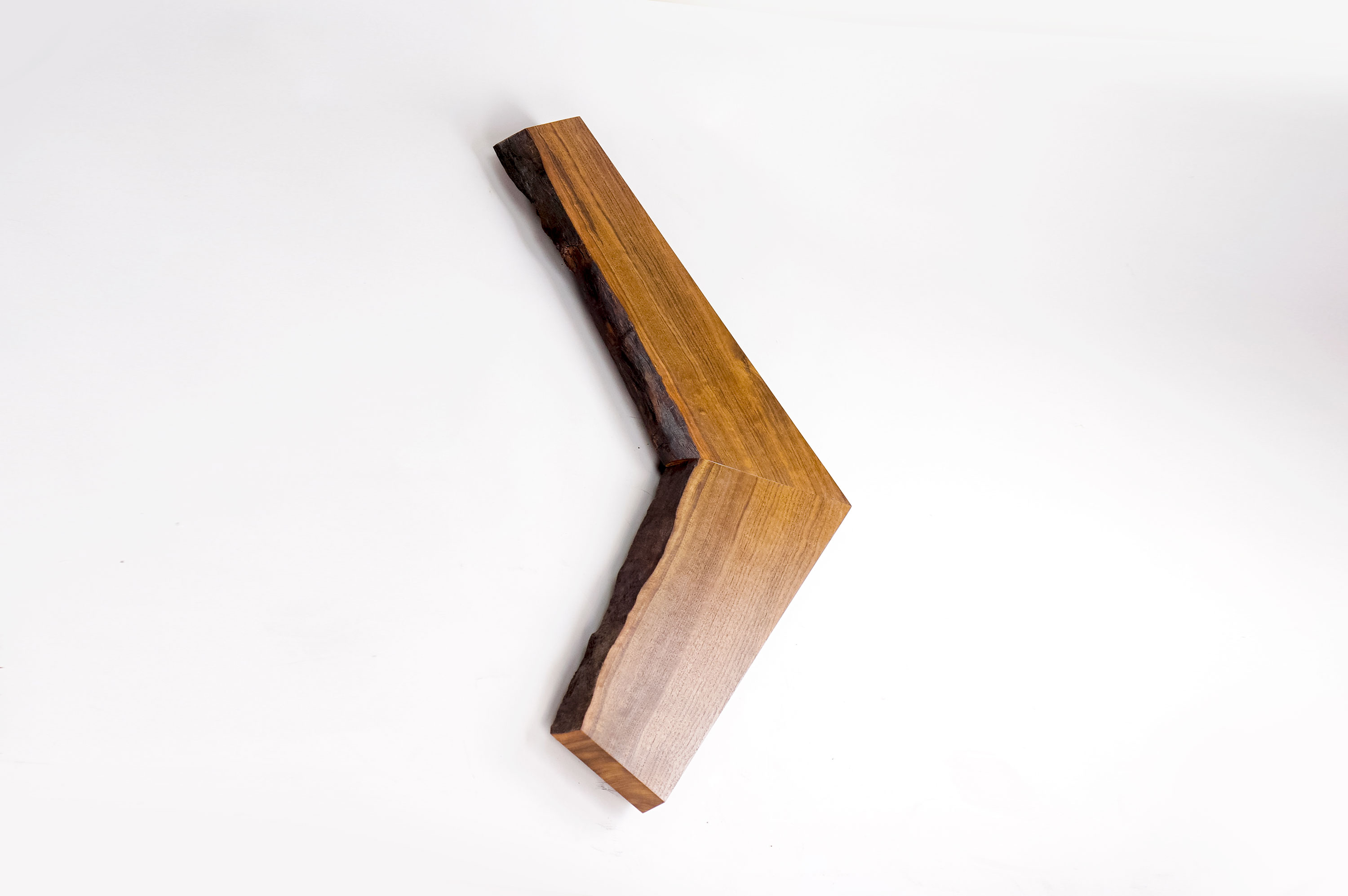 Solid walnut chevron with live edge for Silicon Valley Bank, a U.S.-based high-tech commercial bank that has helped fund more than 30,000 start-ups. Solid walnut chevron with live edge for Silicon Valley Bank, a U.S.-based high-tech commercial bank that has helped fund more than 30,000 start-ups.
