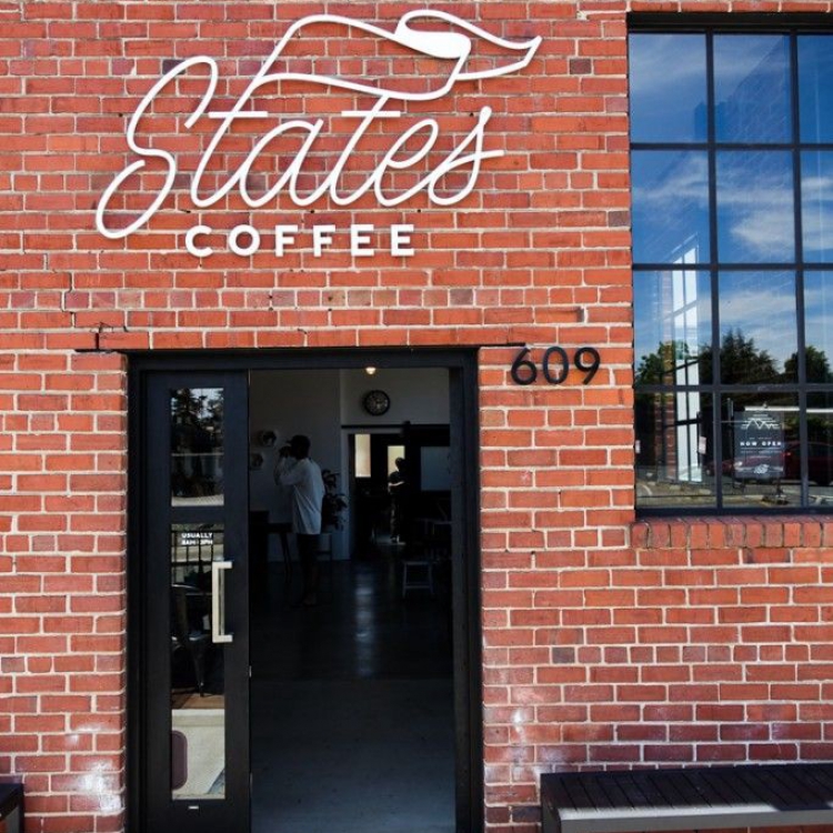 States Coffee Sign