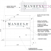 Manresa restaurant modern simple illuminated monument sign