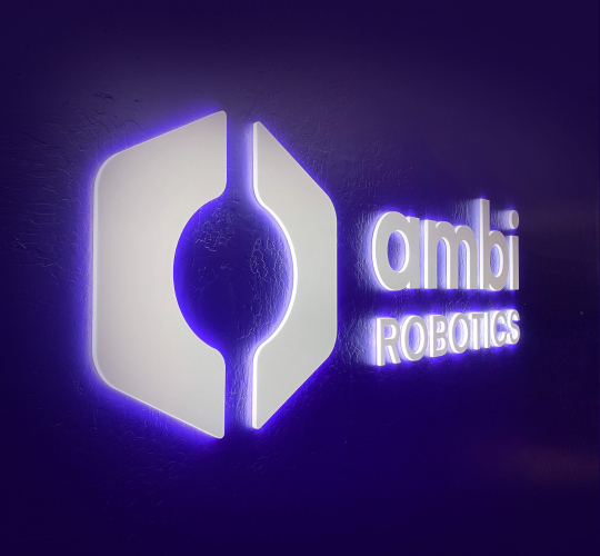 Ambi Robotics Illuminated Sign