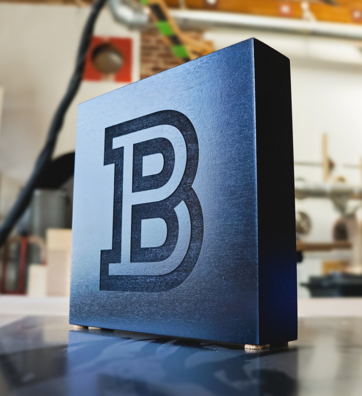 B