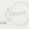 Drawing of wood blade sign with dimensional color logo and brass hardware for the San Francisco brand space at Slack, an American cloud-based set of team collaboration tools and services.