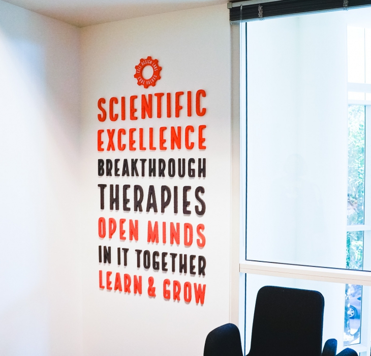 Cell Design Labs Values Wall
