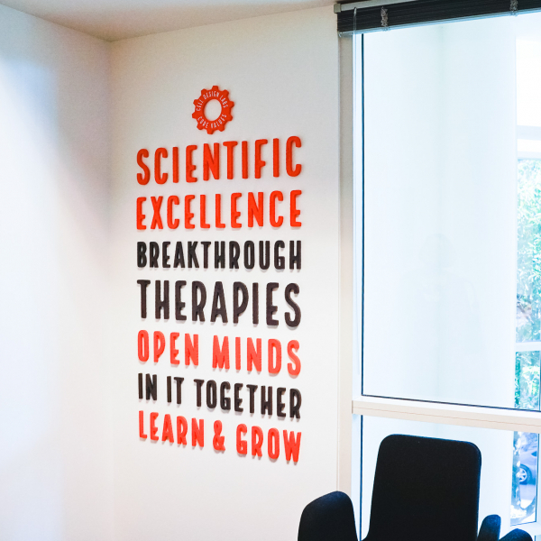 Cell Design Labs Values Wall