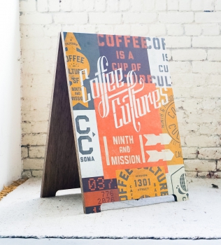 Coffee Cultures A-Frame Sign