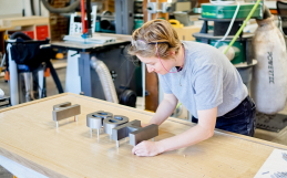 In the works: A sophisticated lobby sign built to impress