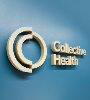 Collective Health Lobby Sign