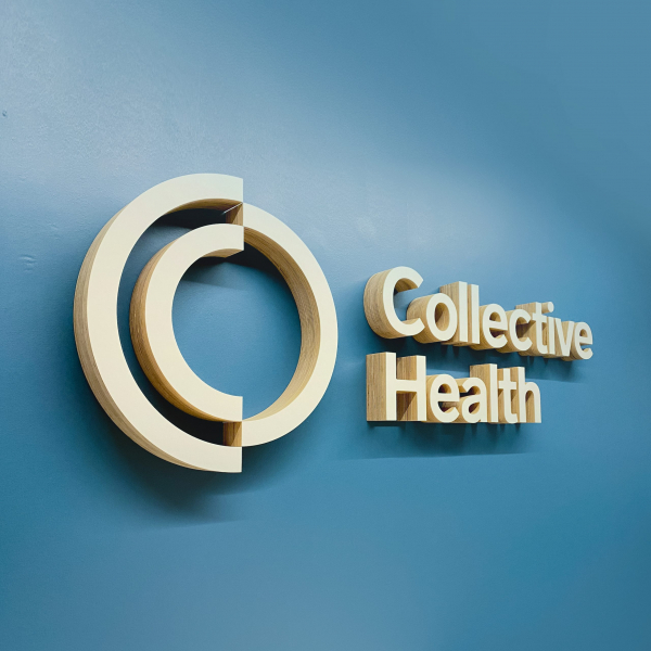 Collective Health Lobby Sign