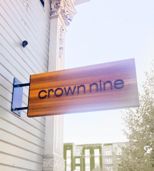 Crown Nine Blade Sign