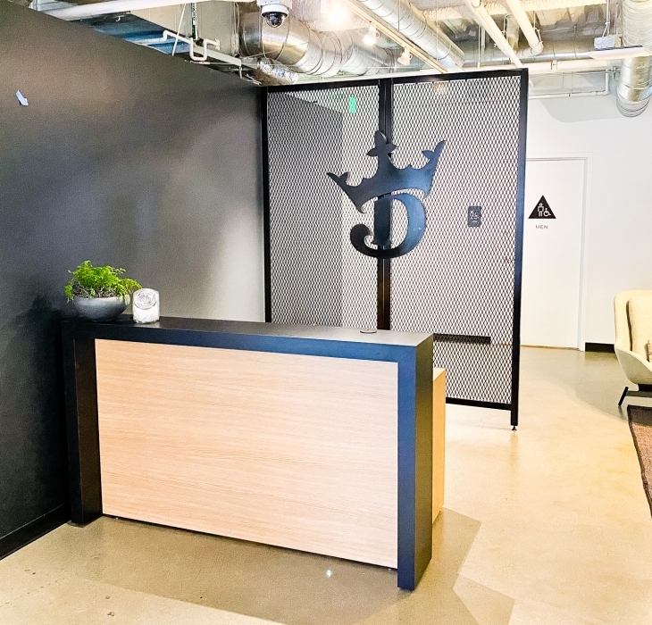 Draft Kings Mesh Lobby Divider Wall