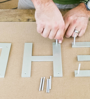 How to Install a Sign with Studs
