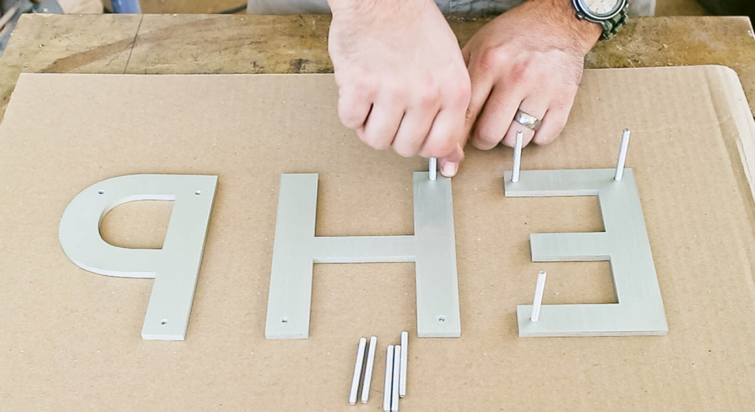 How to Install a Sign with Studs