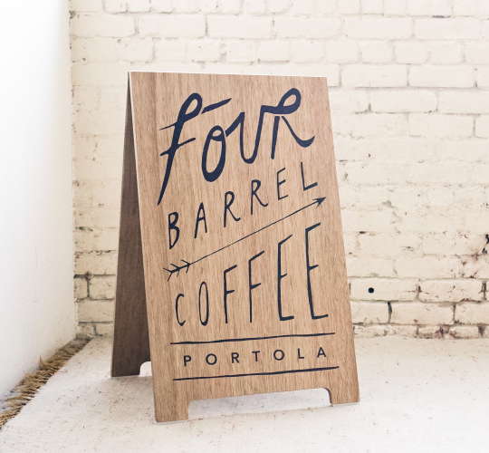 Four Barrel Coffee A-Frame