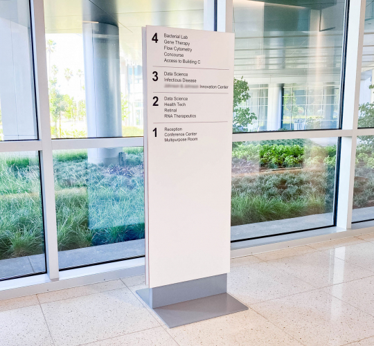 Freestanding Wayfinding Directory Sign