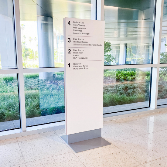 Freestanding Wayfinding Directory Sign