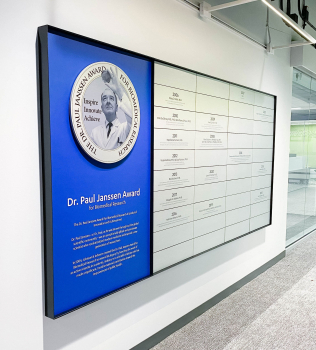 Biomedical Research Award Recipient Wall