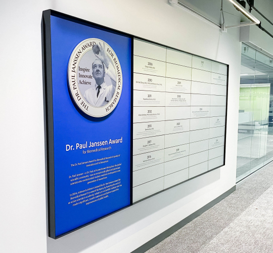 Biomedical Research Award Recipient Wall