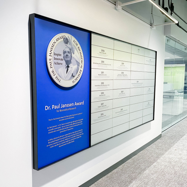 Biomedical Research Award Recipient Wall