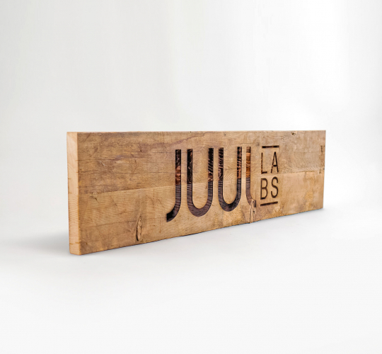 Juul Wood Sign