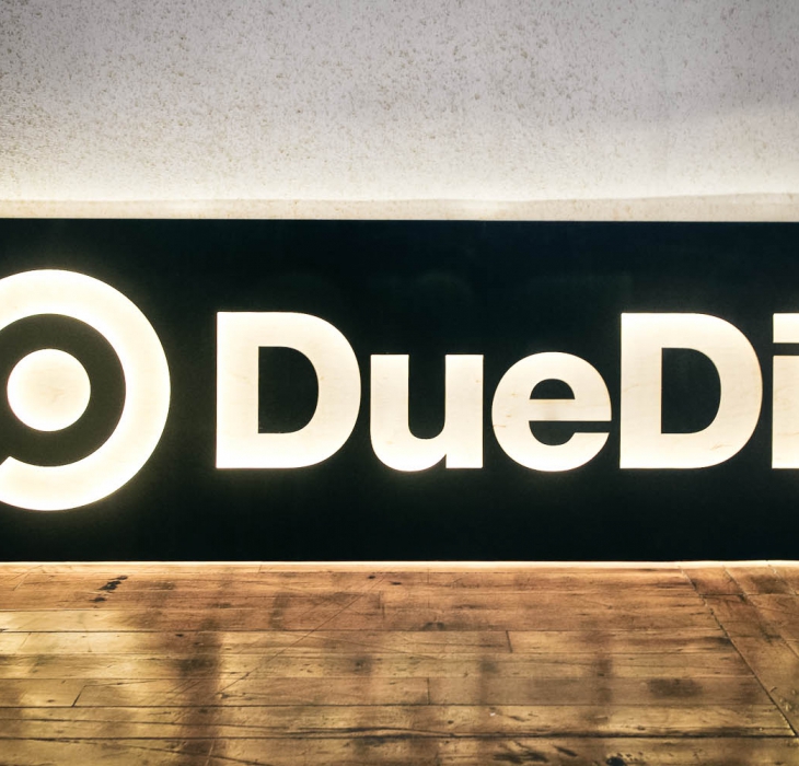 DueDil, Illuminated Sign