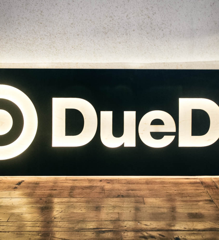 DueDil, Illuminated Sign