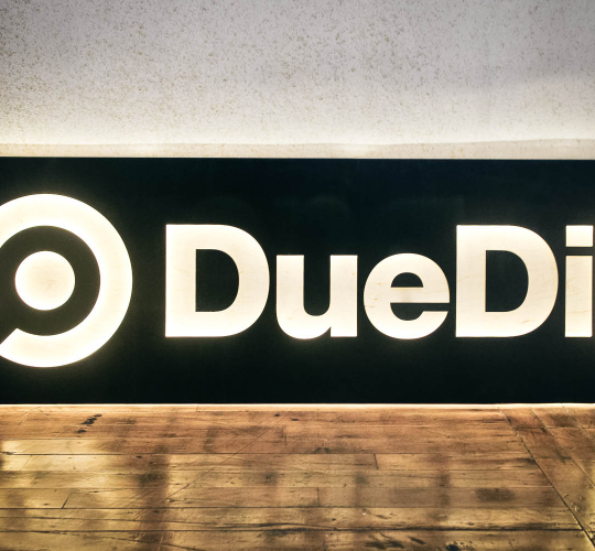 DueDil, Illuminated Sign