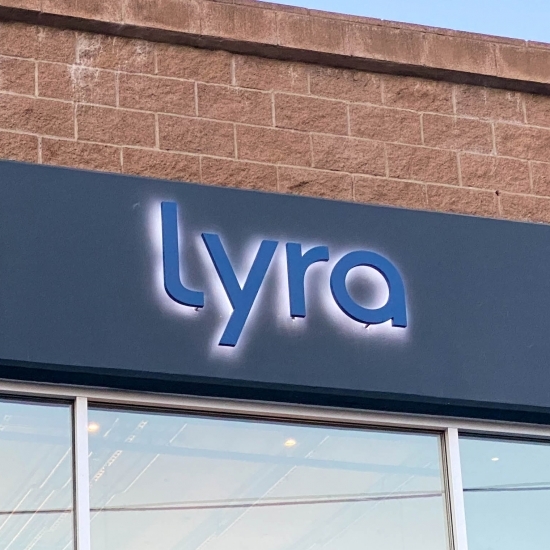 Lyra Exterior Building Signage
