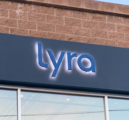 Lyra Exterior Building Signage