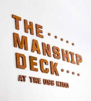 The Manship Deck at the USS Kidd