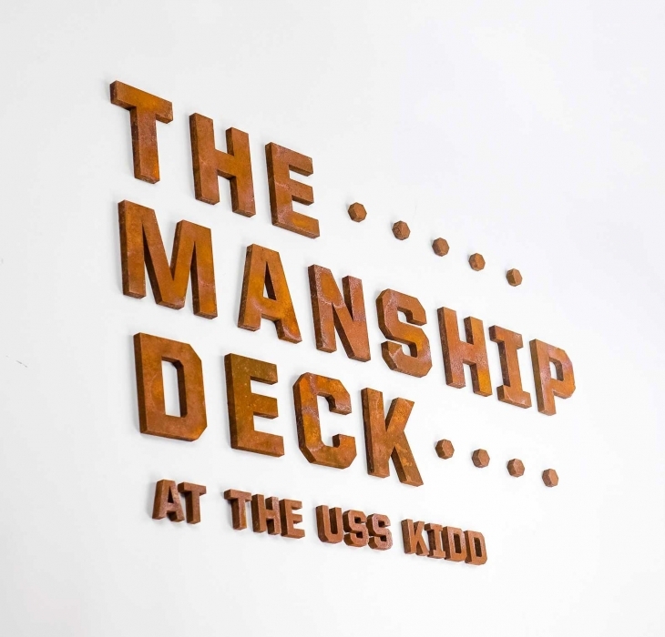 The Manship Deck at the USS Kidd