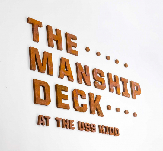 The Manship Deck at the USS Kidd