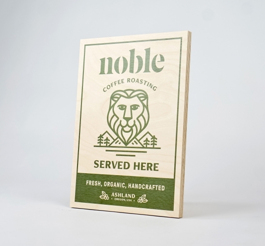 Noble Coffee Roasting Rectangular Retail Sign