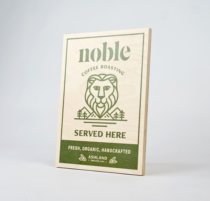 Noble Coffee Roasting Rectangular Retail Sign