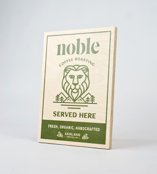 Noble Coffee Roasting Rectangular Retail Sign