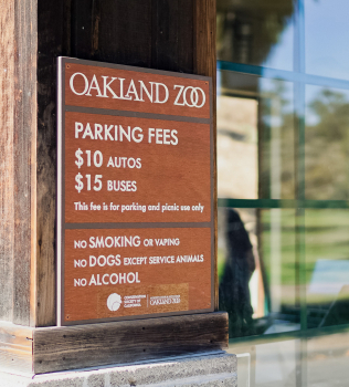 Protected: Oakland Zoo – Parking Sign