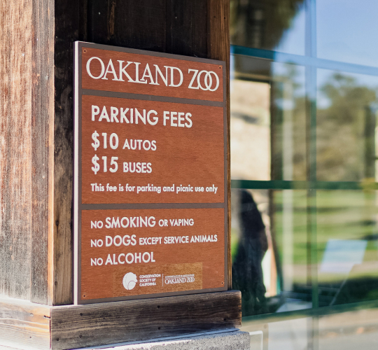 Protected: Oakland Zoo – Parking Sign