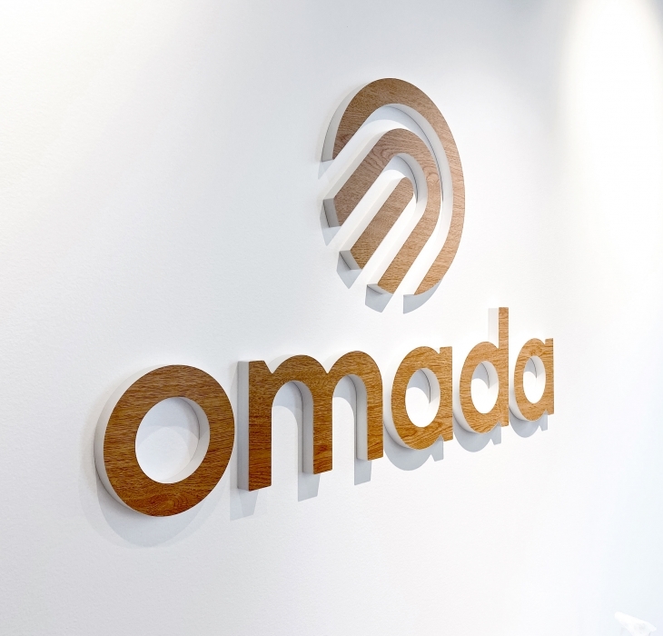 Omada Wood Conference Room Sign