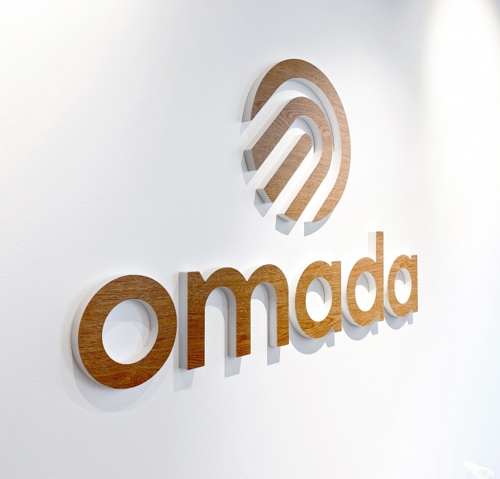Omada Wood Conference Room Sign