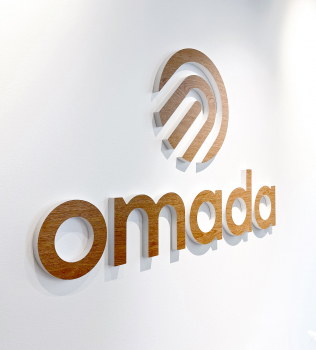 Omada Wood Conference Room Sign