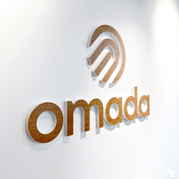 Omada Wood Conference Room Sign