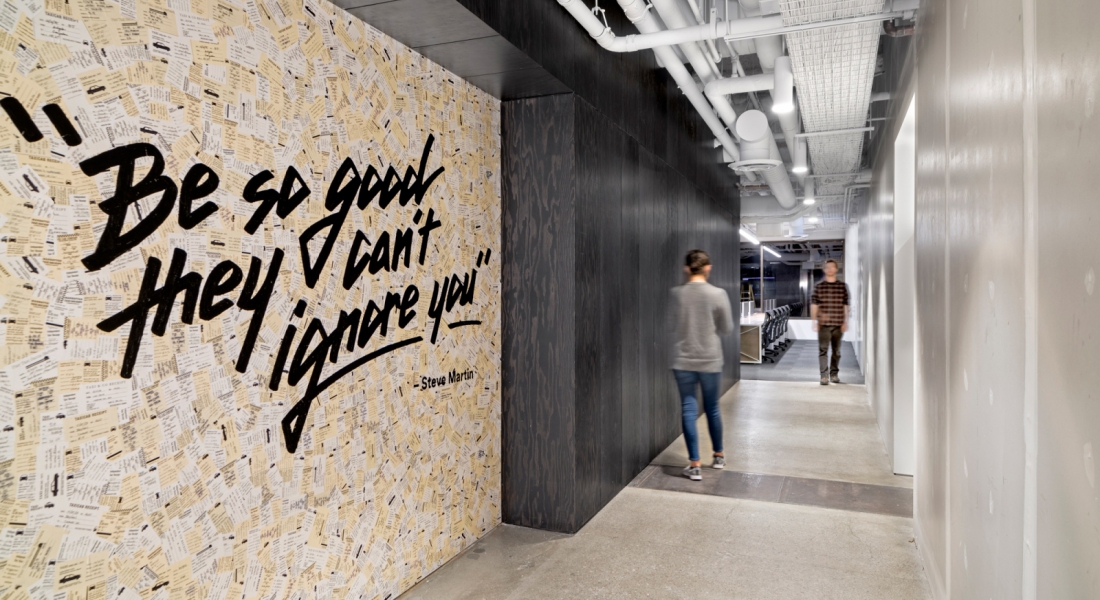 26 inspiring walls with corporate messaging—that look anything but corporate.